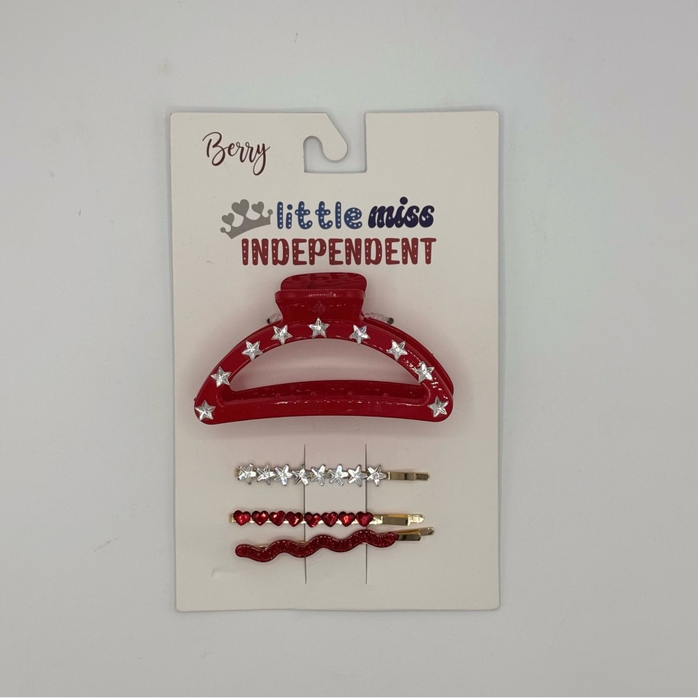 6 PC Berry Patriotic Hair Accessories Bundle NEW - Picture 5 of 10